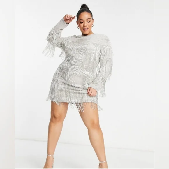 asos beaded fringe dress Kaftan dress, Luxury Beach kaftan, Floaty and chic beach cover-up Ibiz main image 0
